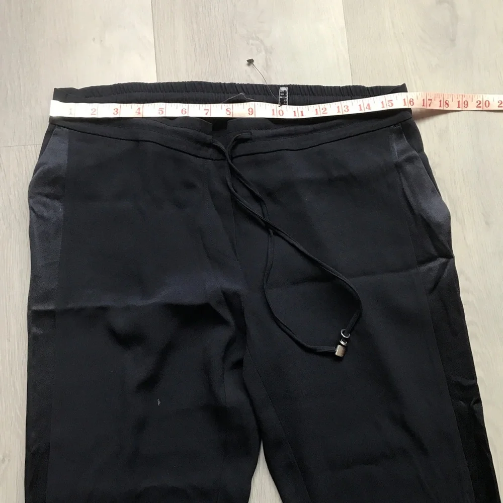 ESCADA LAUREL NAVY JOGGER PANTS SATIN TUXEDO WOMENS 6